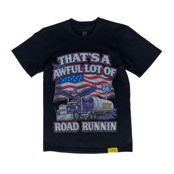 Awful Lot of Cough Syrup Road Runnin Tee Black by Awful Lot of Cough Syrup - NWAHYPE No.1 for streetwear T-Shirts in USA