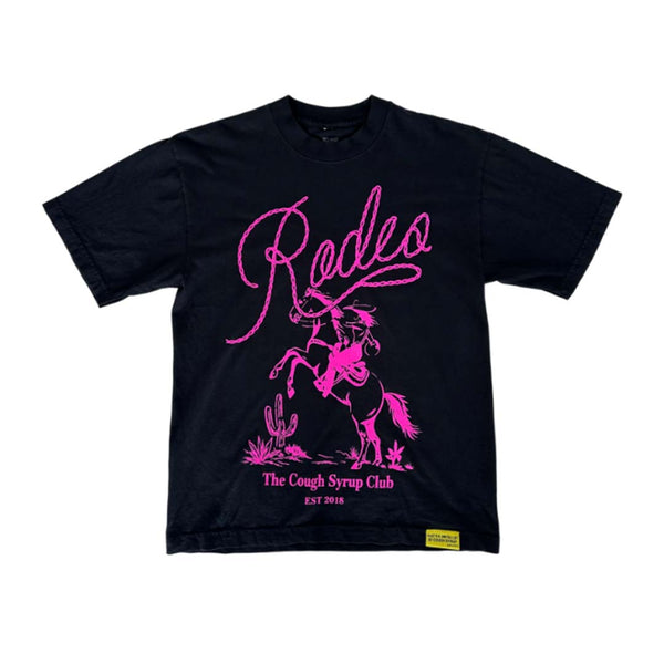 Awful Lot of Cough Syrup Rodeo Tee Black Pink by Awful Lot of Cough Syrup - NWAHYPE No.1 for streetwear T-Shirts in USA