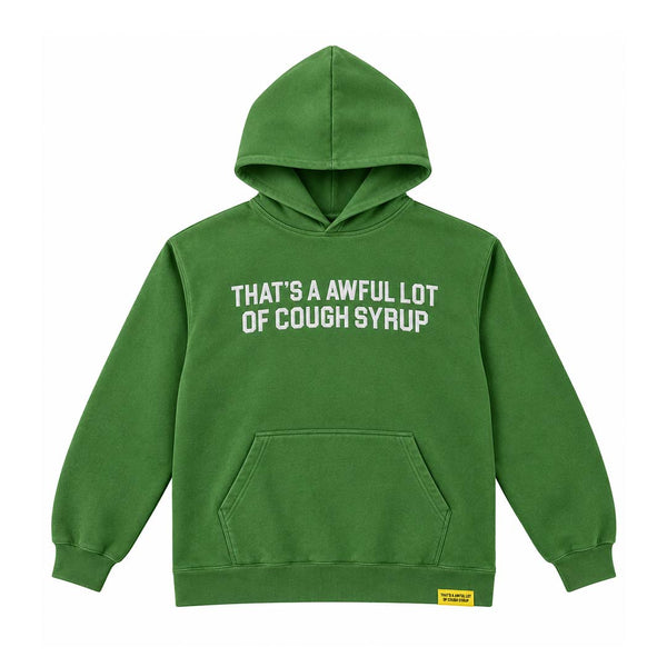 Awful Lot of Cough Syrup Slime Green Hoodie by Awful Lot of Cough Syrup - NWAHYPE No.1 for streetwear Hoodies in USA
