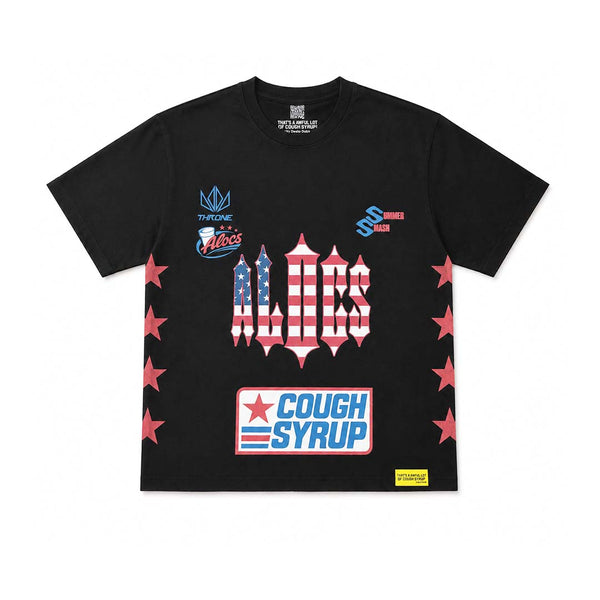 Awful Lot of Cough Syrup Summer Smash Black Tee by Awful Lot of Cough Syrup - NWAHYPE No.1 for streetwear T-Shirts in USA