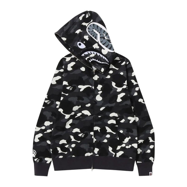 BAPE City Camo Shark Full Zip Hoodie 'Black' by Bape - NWAHYPE No.1 for streetwear Hoodies in USA