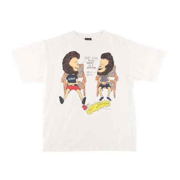 BAPE x Saint Mxxxxxx Heaven and Hell Tee Vintage White by Bape - NWAHype No.1 for streetwear T-Shirts in USA