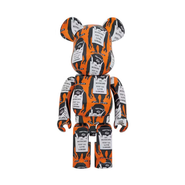 Bearbrick Monkey Sign Orange 1000% by Bearbrick - NWAHype No.1 for streetwear Accessories in USA