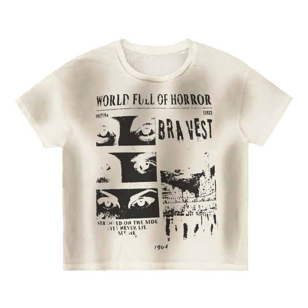 Bravest Horrors Tee Vintage White by Bravest Studios - NWAHYPE No.1 for streetwear T-Shirts in USA