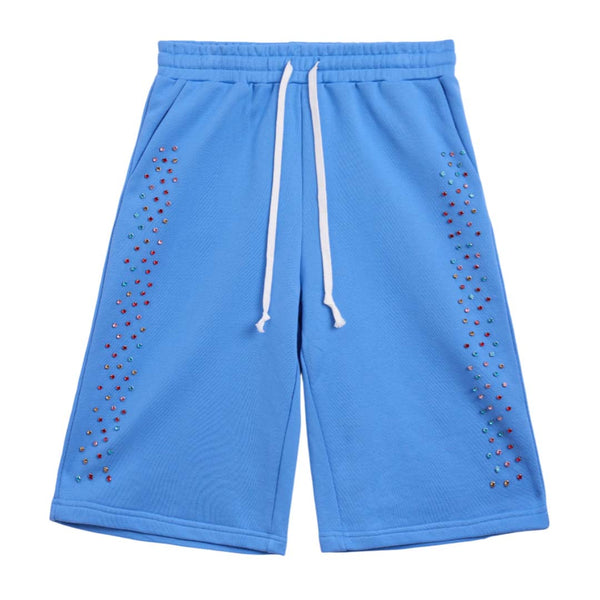 Cactus Valley Crystal Cactus Sweat Shorts Baby Blue by Cactus Valley - NWAHYPE No.1 for streetwear Shorts in USA