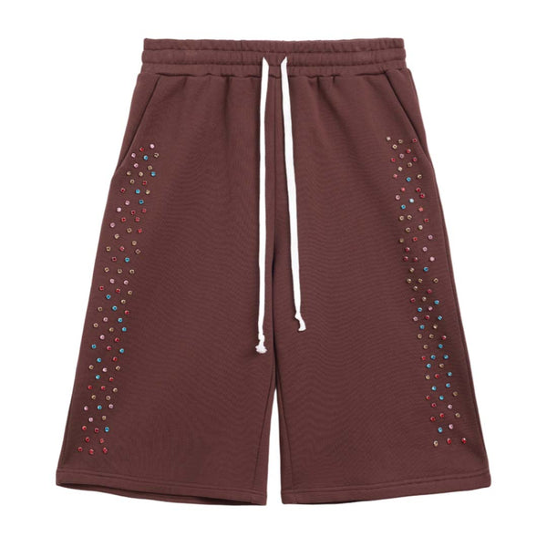 Cactus Valley Crystal Cactus Sweat Shorts Brown by Cactus Valley - NWAHYPE No.1 for streetwear Shorts in USA