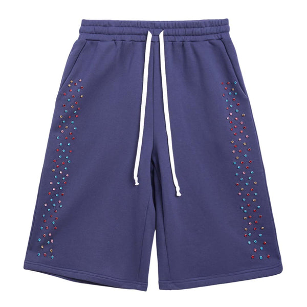 Cactus Valley Crystal Cactus Sweat Shorts Navy by Cactus Valley - NWAHYPE No.1 for streetwear Shorts in USA