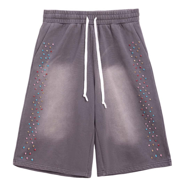 Cactus Valley Crystal Cactus Sweat Shorts Vintage Black by Cactus Valley - NWAHYPE No.1 for streetwear Shorts in USA