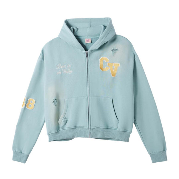 Cactus Valley Top Dog Zip Up Hoodie Mint Green Yellow by Cactus Valley - NWAHYPE No.1 for streetwear Hoodies in USA