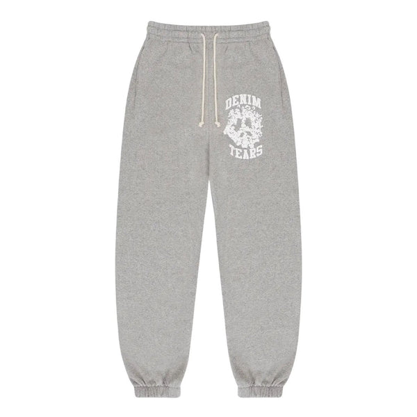 Denim Tears Cotton Wreath Peace University Sweatpants Heather Grey by Denim Tears - NWAHype 1 for streetwear Pants in USA