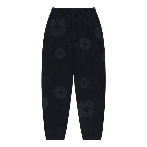 Denim Tears Cotton Wreath Sweatpants Black Monochrome by Denim Tears - NWAHype 1 for streetwear Hoodies in USA