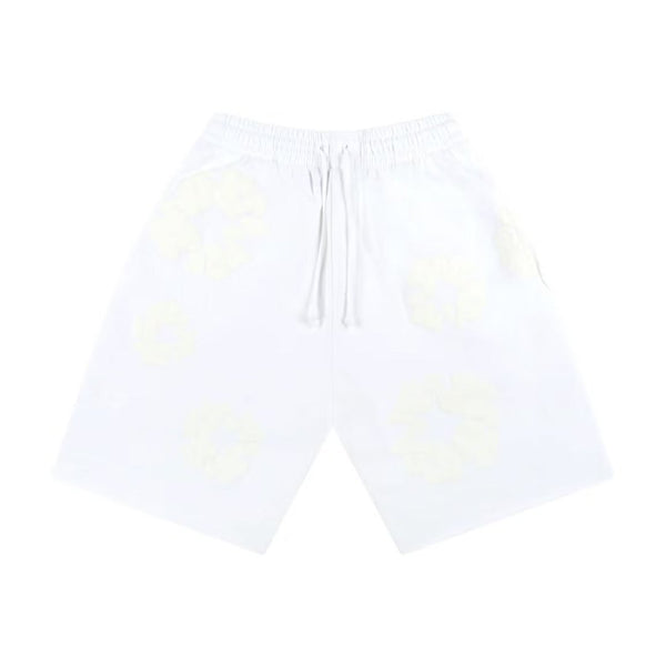 Denim Tears Mono Cotton Wreath Shorts White by Denim Tears - NWAHype 1 for streetwear Shorts in USA