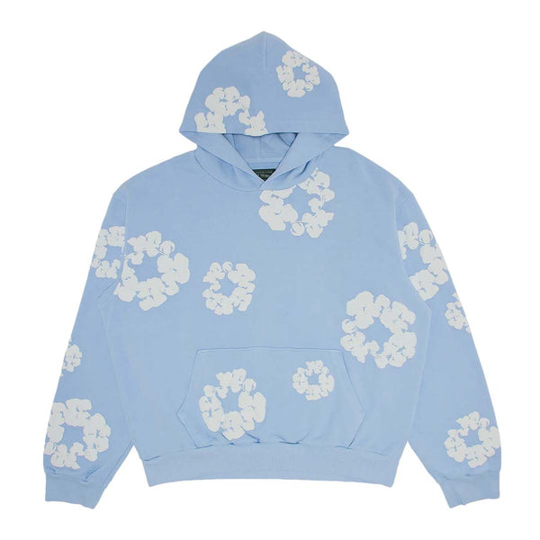 Denim Tears The Cotton Wreath Hoodie 'Powder Blue' by Denim Tears - NWAHype No.1 for streetwear Hoodies in USA
