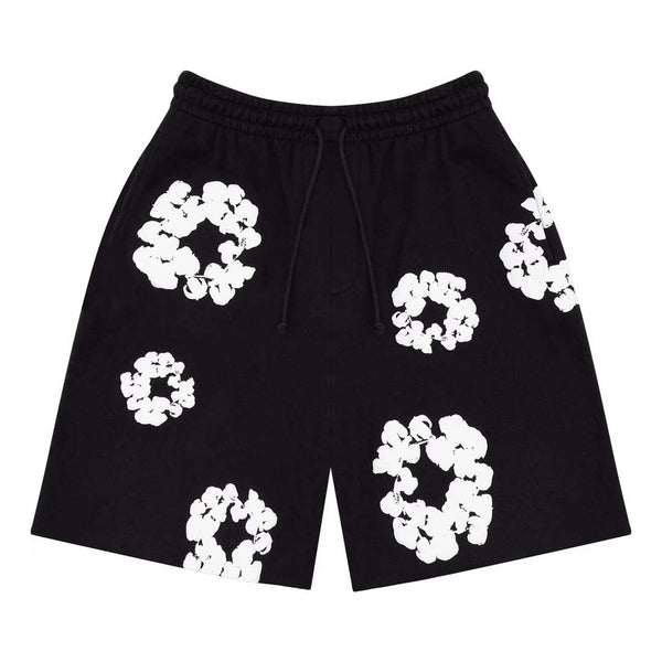 Denim Tears The Cotton Wreath Shorts Black by Denim Tears - NWAHype 1 for streetwear Shorts in USA