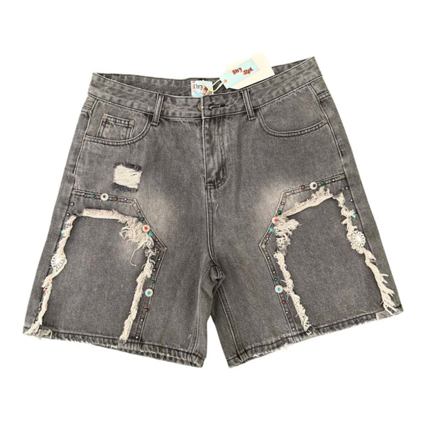 Dry Rot Cowboy Jewlz Grey Shorts by Dry Rot - NWAHYPE No.1 for streetwear Shorts in USA