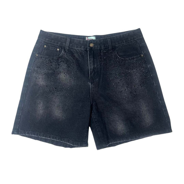 Dry Rot Dark Hole Rhinestone Denim Shorts by Dry Rot - NWAHype No.1 for streetwear Shorts in USA