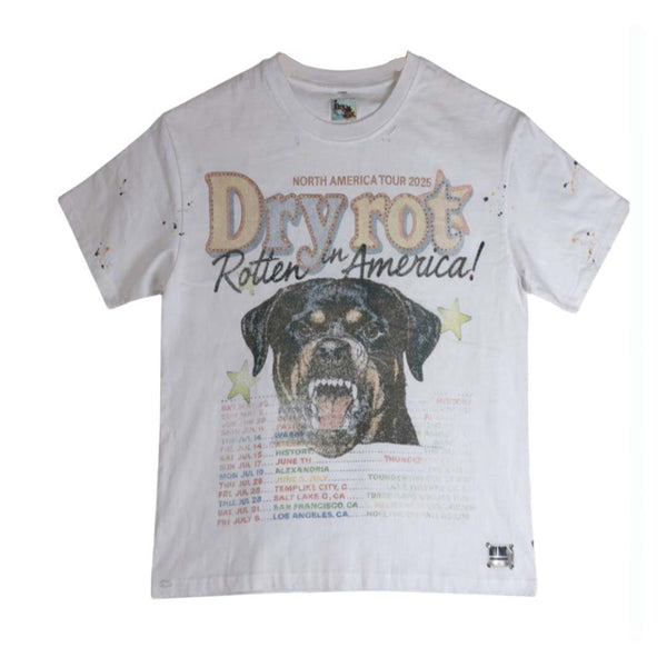 Dry Rot Rotten In America Tour White Tee by Dry Rot - NWAHYPE No.1 for streetwear T-Shirts in USA