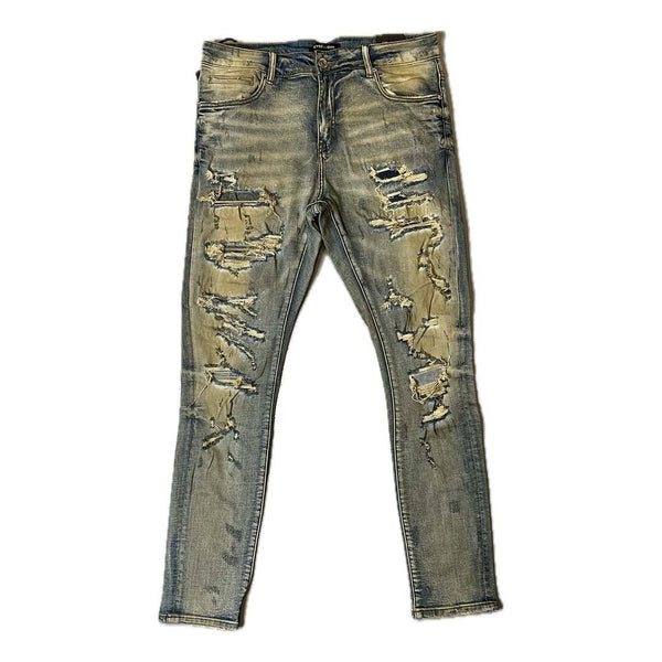 Embellish Alaric Denim Sand Wash Jeans by Embellish Denim - NWAHype 1 for streetwear Pants in USA
