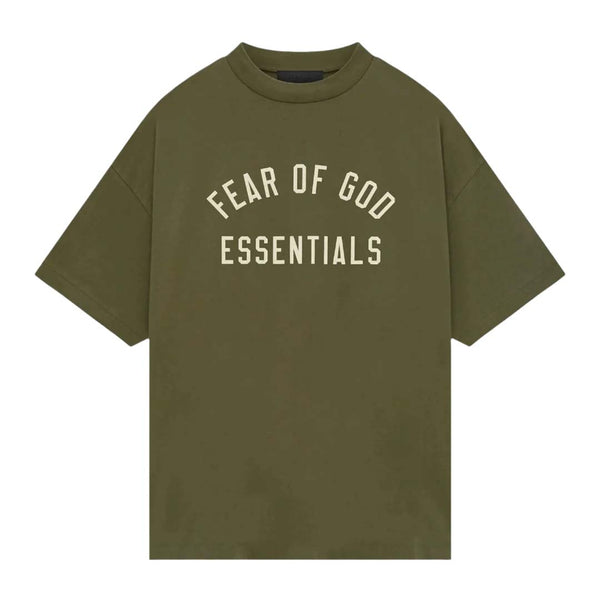 Essentials Fear of God Jersey Crewneck Tee Military by Fear of God Essentials - NWAHYPE No.1 for streetwear T-Shirts in USA