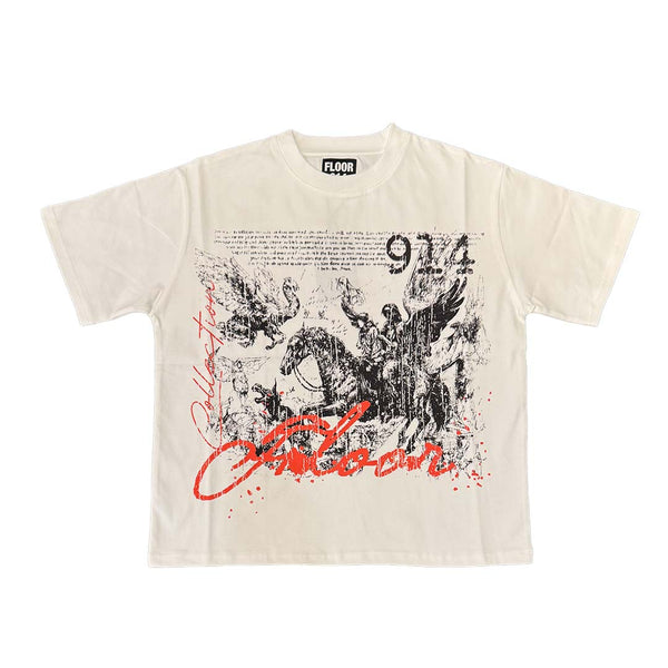 Floor 914 Mythic Rider Tee White by Floor 914 - NWAHype 1 for streetwear T-Shirts in USA