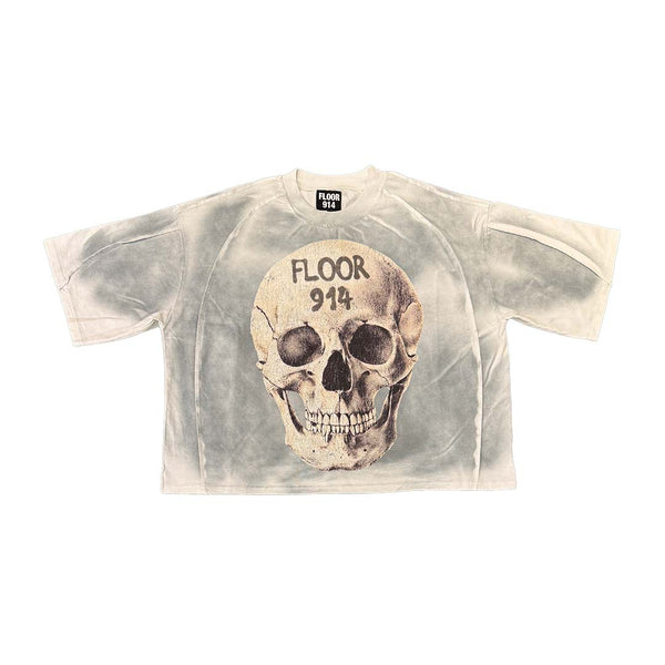 Floor 914 Reaper Oversized Boxy Tee White by Floor 914 - NWAHYPE No.1 for streetwear T-Shirts in USA