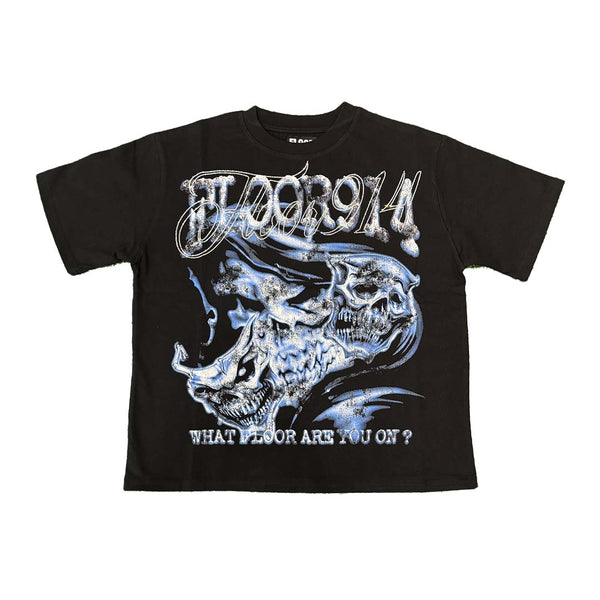 Floor 914 Skulltex Tee Black by Floor 914 - NWAHype 1 for streetwear T-Shirts in USA