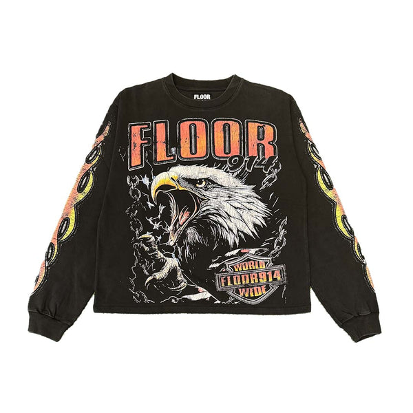 Floor 914 Sky Striker Long Sleeve Grey by Floor 914 - NWAHype 1 for streetwear T-Shirts in USA