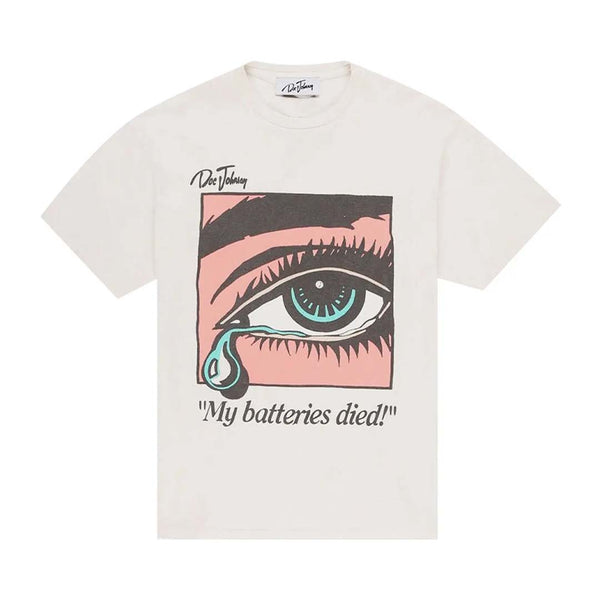 Gallery Dept. Dead Batteries Antique White Tee by Gallery Dept - NWAHYPE No.1 for streetwear T-Shirts in USA