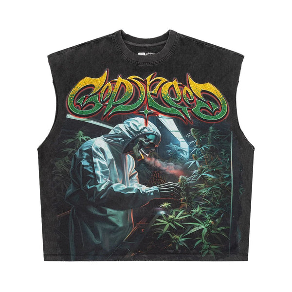 Godspeed 420 Indoor VVS Sleeveless Grey by Godspeed - NWAHype 1 for streetwear T-Shirts in USA