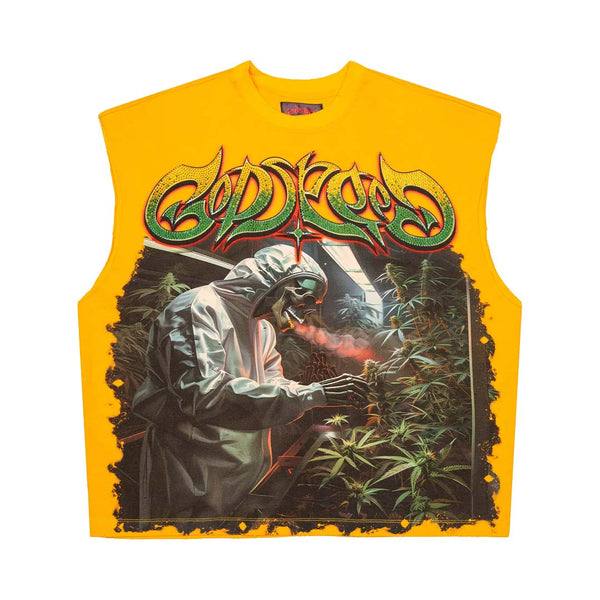 Godspeed 420 Indoor VVS Sleeveless Yellow by Godspeed - NWAHype 1 for streetwear T-Shirts in USA