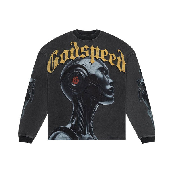 Godspeed Alexa Thermal Long Sleeve Tee Grey Wash by Godspeed - NWAHype 1 for streetwear T-Shirts in USA