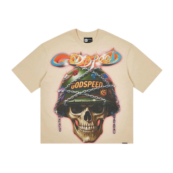 Godspeed Badges of Honor Tee Beige by Godspeed - NWAHYPE No.1 for streetwear T-Shirts in USA