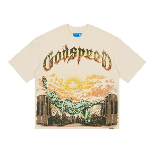 Godspeed Burnt Bridges 2.0 Bone Tee by Godspeed - NWAHYPE No.1 for streetwear T-Shirts in USA