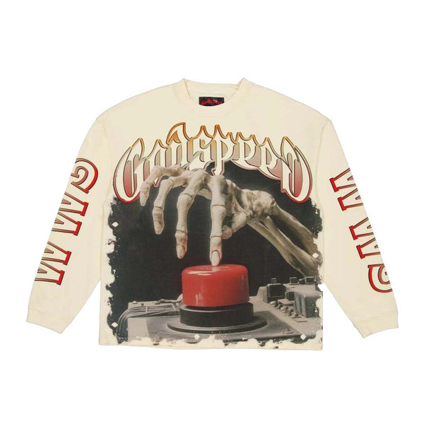 Godspeed Detonator Long Sleeve Tee Bone by Godspeed - NWAHype 1 for streetwear T-Shirts in USA