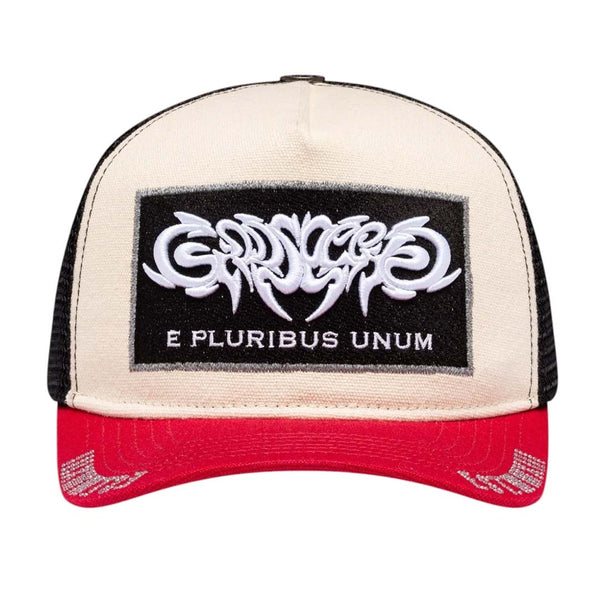 Godspeed E Pluribus Trucker Hat White Red by Godspeed - NWAHYPE No.1 for streetwear Hats in USA
