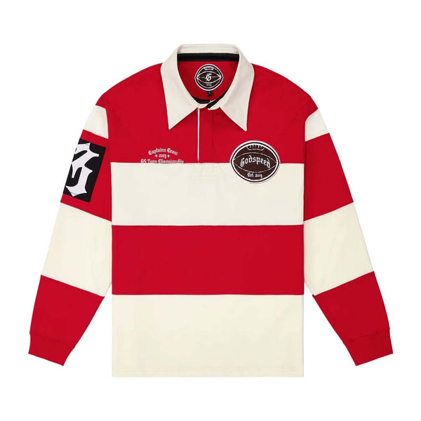 Godspeed Field Rugby Shirt Cream Red by Godspeed - NWAHype No.1 for streetwear T-Shirts in USA