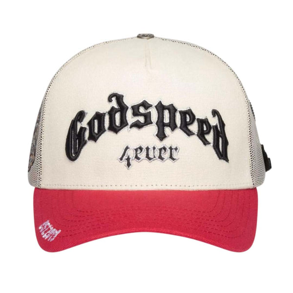 Godspeed Forever Trucker White Red Brim by Godspeed - NWAHYPE No.1 for streetwear T-Shirts in USA