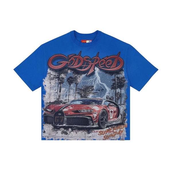 Godspeed Gatti Miami Superrun Tee Royal Blue by Godspeed - NWAHype No.1 for streetwear T-Shirts in USA