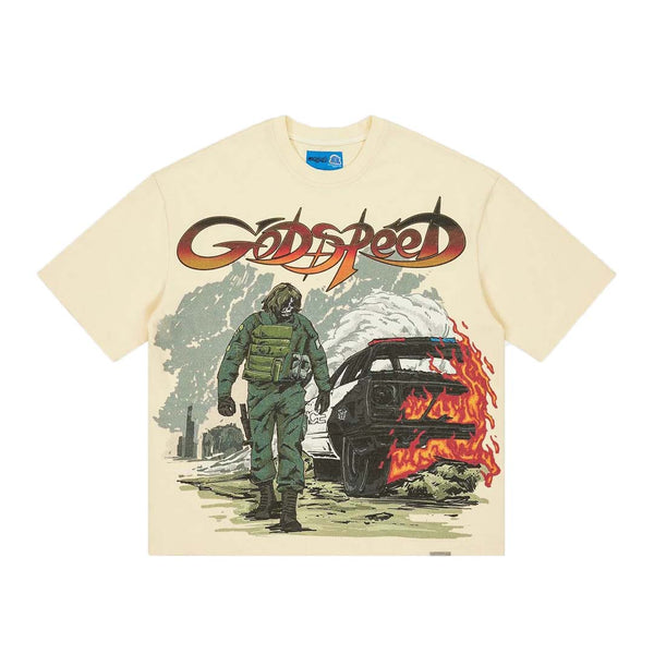 Godspeed Khaos Tee Bone by Godspeed - NWAHYPE No.1 for streetwear T-Shirts in USA