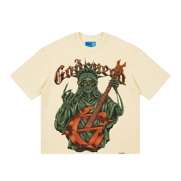 Godspeed Liberty Rock Tee Bone by Godspeed - NWAHYPE No.1 for streetwear T-Shirts in USA