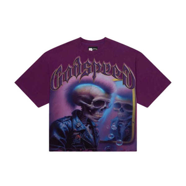 Godspeed Man in the Mirror Tee Purple Plum by Godspeed - NWAHype 1 for streetwear T-Shirts in USA
