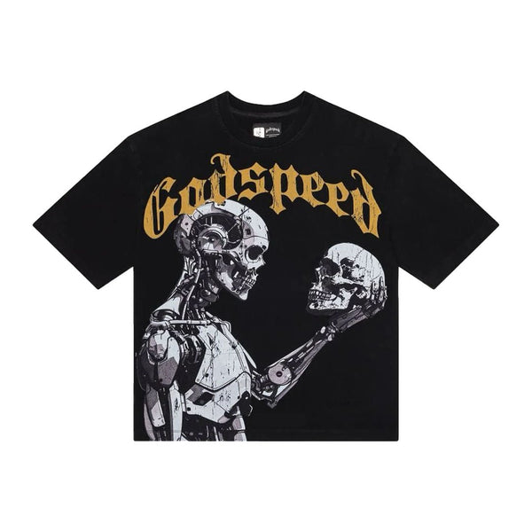 Godspeed Mankind vs AI III Tee Black/Yellow by Godspeed - NWAHype 1 for streetwear T-Shirts in USA