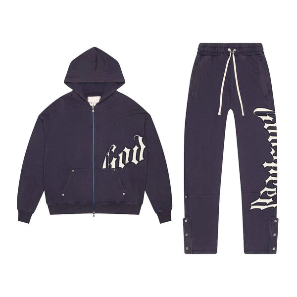 Godspeed Navy Cream Sweatsuit Hoodie & Sweatpants Set by Godspeed - NWAHYPE No.1 for streetwear Hoodies in USA