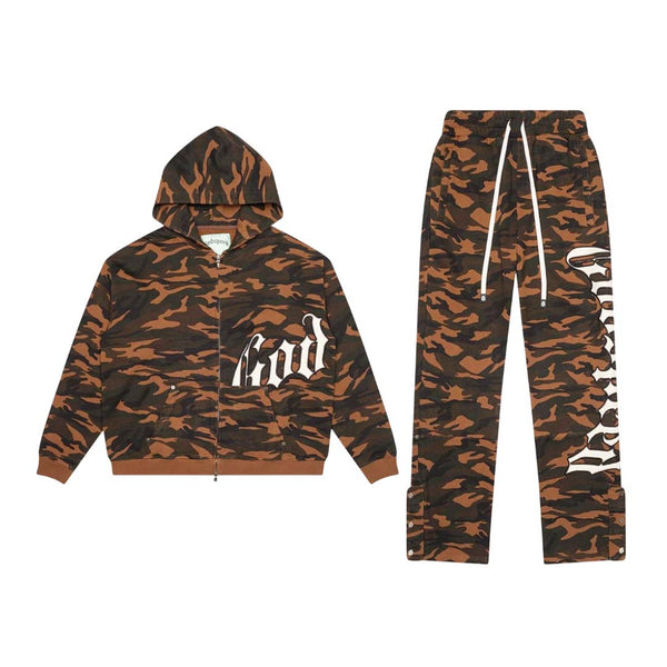 Godspeed OG Logo Sweatsuit Brown Camo by Godspeed - NWAHYPE No.1 for streetwear Hoodies in USA