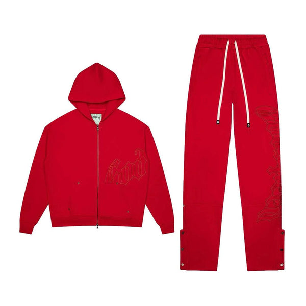 Godspeed OG Logo Sweatsuit Double Red by Godspeed - NWAHype 1 for streetwear Hoodies in USA