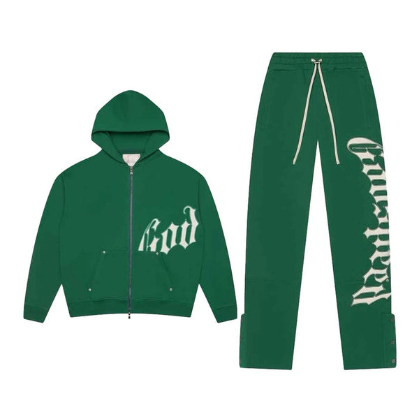 Godspeed OG Logo V2 Sweatsuit Green White by Godspeed - NWAHYPE No.1 for streetwear Hoodies in USA