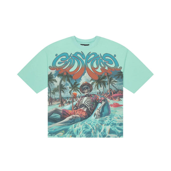 Godspeed Pool Party Teal Tee by Godspeed - NWAHype 1 for streetwear T-Shirts in USA