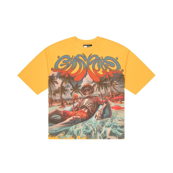 Godspeed Pool Party Yellow Wash Tee by Godspeed - NWAHype 1 for streetwear T-Shirts in USA