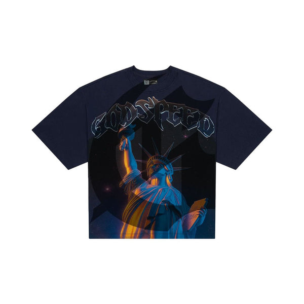Godspeed Purple City Navy Tee by Godspeed - NWAHype 1 for streetwear T-Shirts in USA