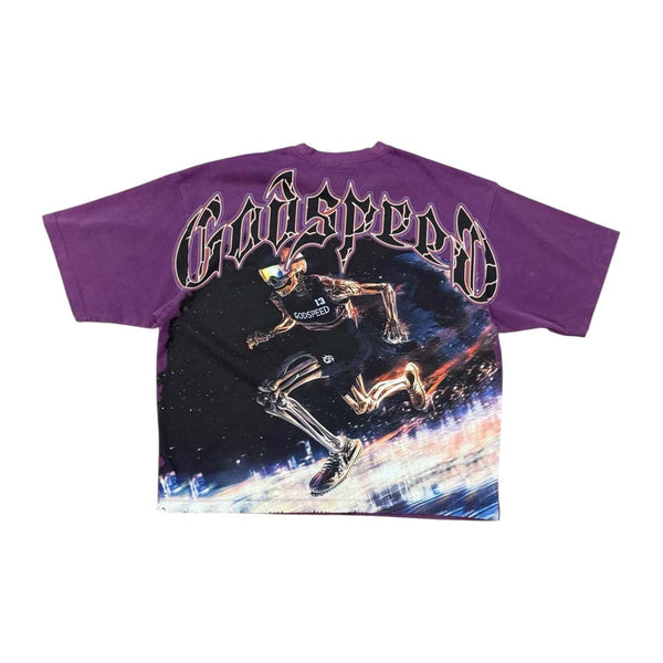 Godspeed Run Club Grape Purple Tee by Godspeed - NWAHype 1 for streetwear T-Shirts in USA